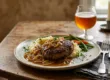 Hamburger Steaks with Onion Sauce and Beer